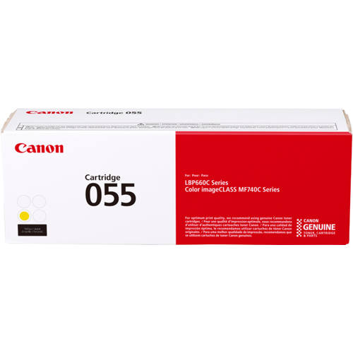 Canon 055 Yellow Original Toner Cartridge for LBP664Cdw MF741Cdw