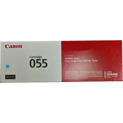 Canon 055 Cyan Original Toner Cartridge for LBP664Cdw MF741Cdw