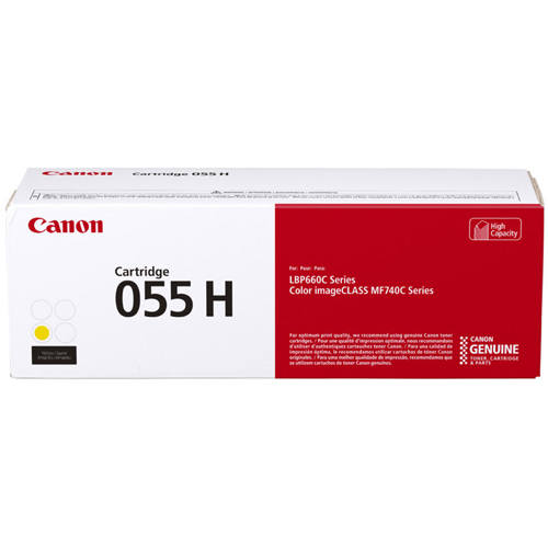 Canon 055H Yellow Original Toner Cartridge for LBP664Cdw MF741Cdw