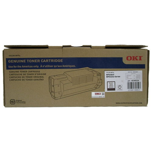 Okidata 45396224 [OEM] Black Genuine Toner Cartridge for MPS3537MC 