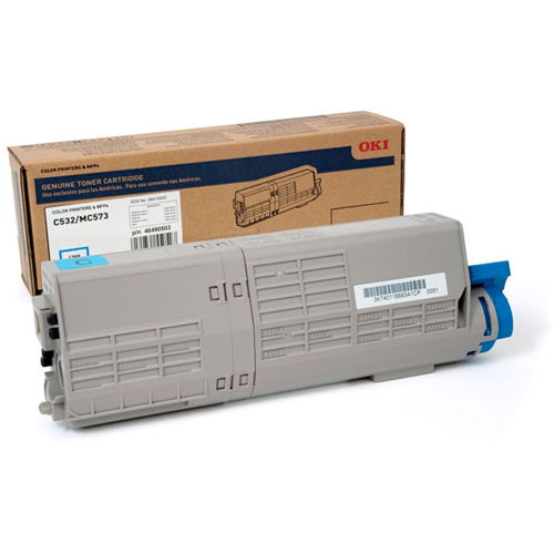 Okidata 46490503 Cyan Original Toner Cartridge for C532DN MC573DN
