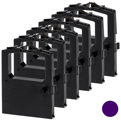 Okidata 52102001P Compatible Purple Ribbon Cartridge - 6/PACK