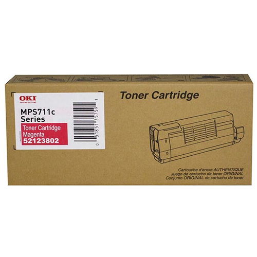 Okidata 52123802 Magenta Original Toner Cartridge for MPS711c