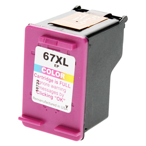 HP 3YM58AN #67XL Tri-Color High Yield Compatible Ink Cartridge