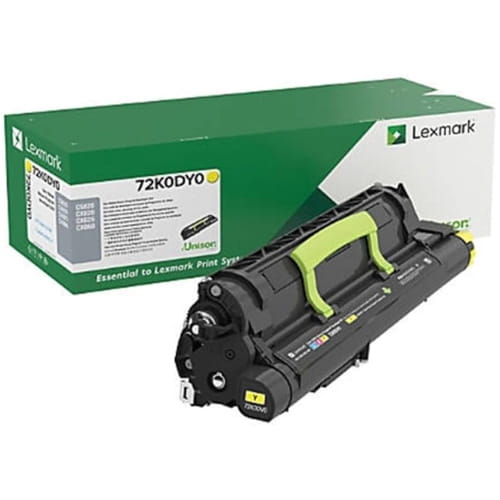 Lexmark 72K0DY0 Original Yellow Developer Unit for CS820