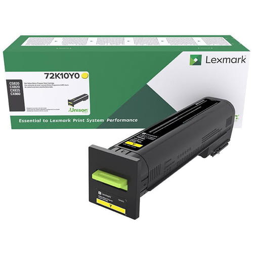 Lexmark 72K10Y0 Yellow Original Toner Cartridge for CS820