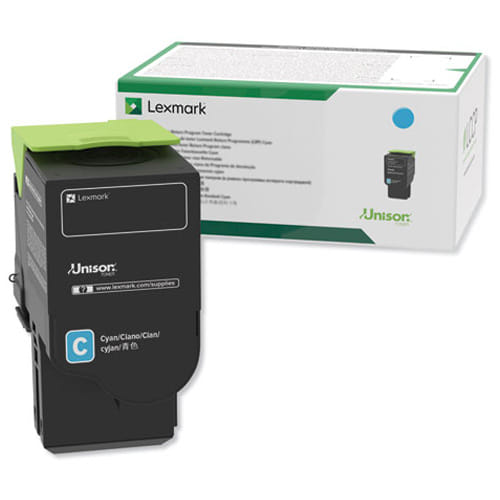 Lexmark 78C1UC0 Cyan (7K) Original Toner Cartridge for CS521 CS622