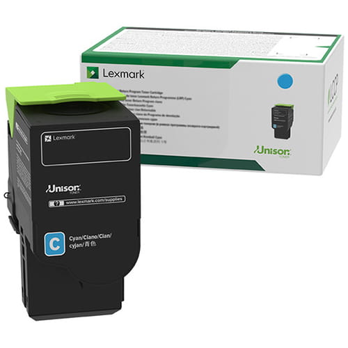 Lexmark 78C1XC0 Cyan (5K) Original Toner Cartridge for CS421 CS521