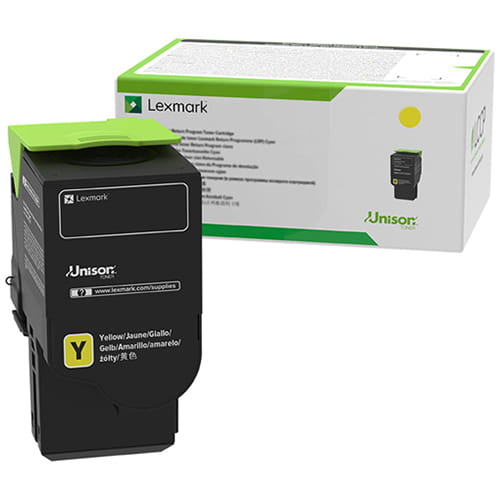 Lexmark 78C10Y0 Yellow (1.4K) Original Toner Cartridge - CS421 CS521