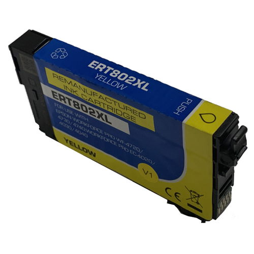 Epson T802XL420 Yellow Compatible Ink Cartridge for WF-4730 WF-4720