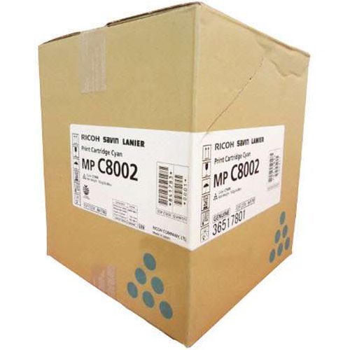 Ricoh 842086 (841783) Cyan Original Toner Cartridge - MPC6502 MPC8002