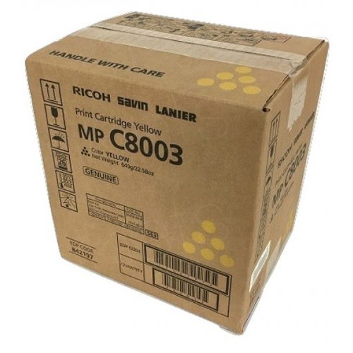 Ricoh 842197 Yellow Original Toner Cartridge for MPC8003 MPC6503