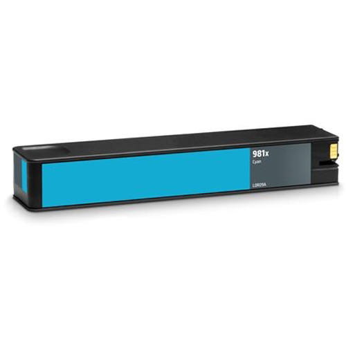 HP L0R09A 981X Cyan Compatible Ink Cartridge for PageWide 586f 586z