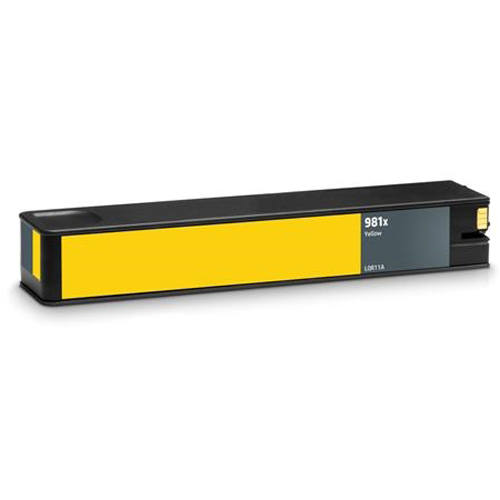 HP L0R11A 981X Yellow Compatible Ink Cartridge for PageWide 586f 586z