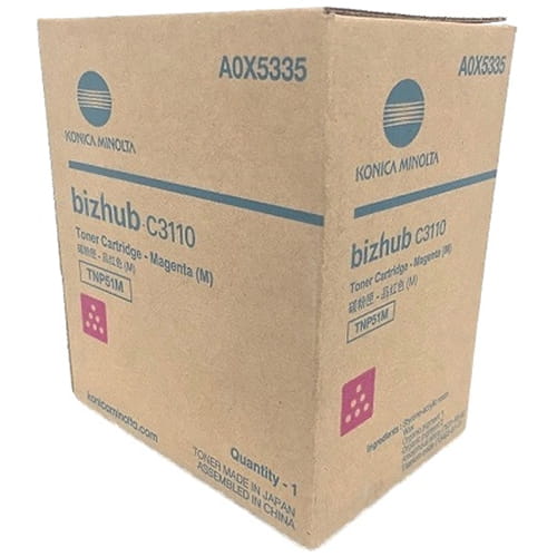 Konica Minolta A0X5335 TNP51M Original Magenta Toner for C3110