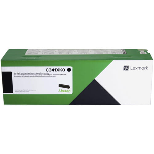 Lexmark C341XK0 Black 4.5K Yield Original Toner Cartridge for MC3426