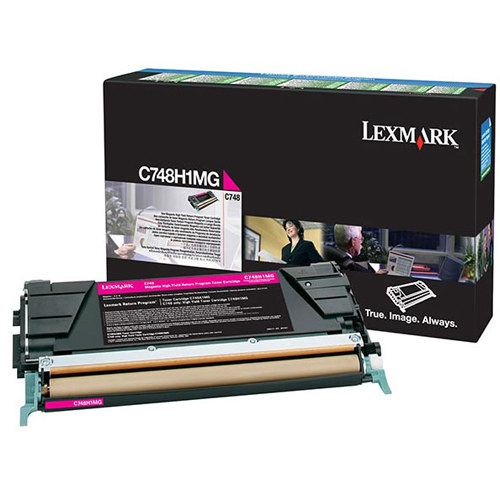 Lexmark C748H1MG 10K Yield Magenta Original Toner Cartridge