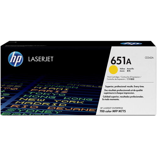 HP CE342A 651A Yellow Original Toner Cartridge for M775DN M775F