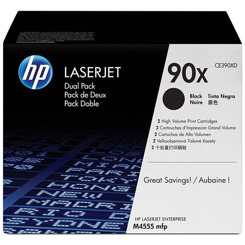 HP CE390XD High Yield 90X Twin Pack Original Toner Cartridge