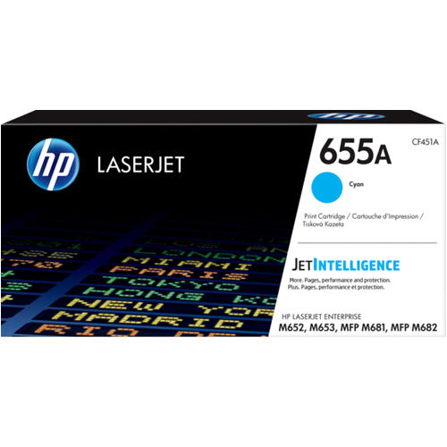 HP CF451A 655A Cyan Original Toner for LaserJet M652 M653 M681