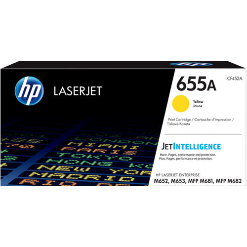 HP CF452A 655A Yellow Original Toner for LaserJet M652 M653 M681