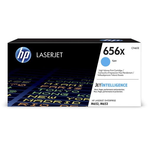 HP CF461X 656X Cyan High Yield Original Toner Cartridge for M652n