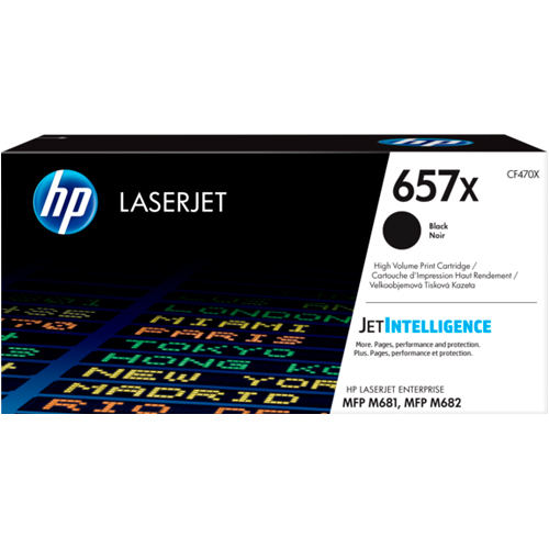 HP CF470X 657X Black Original Toner Cartridge for M681 M682