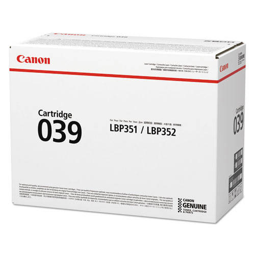Canon 039 Black Original Toner Cartridge for LBP351dn LBP352  