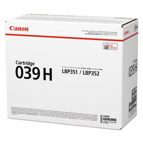 Canon 039H [OEM] Black Genuine High Yield Toner Cartridge for LBP351dn
