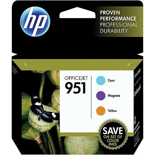 HP 951 CR314FN 3-Pack C/M/Y Original Ink Cartridges for 276DW