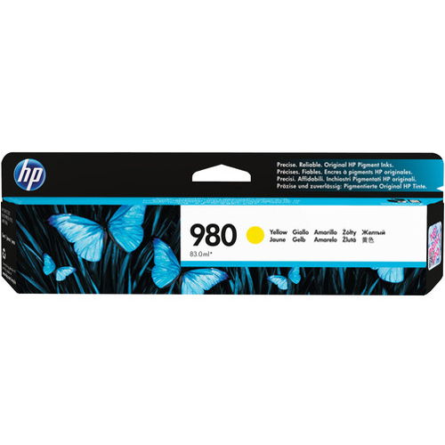 HP 980 D8J09A Yellow Original Ink Cartridge for Officejet X585DN