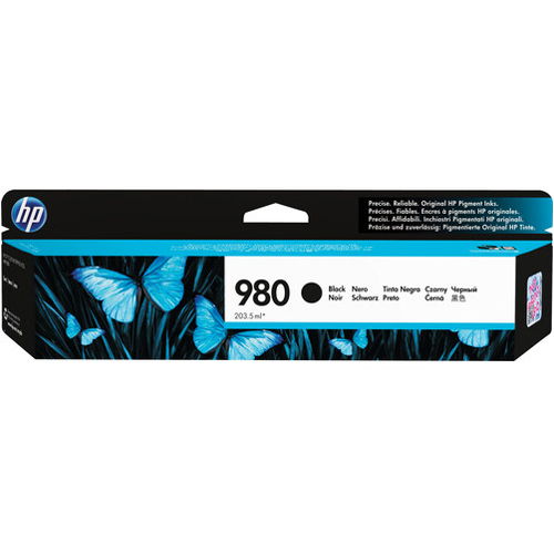 HP 980 D8J10A Black Original Ink Cartridge for Officejet X585DN