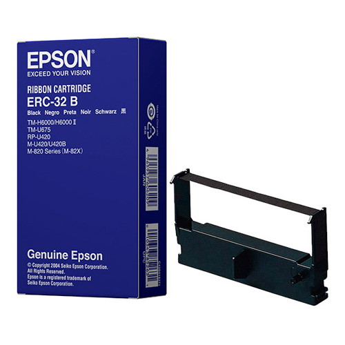 Epson ERC-32B Original Black Fabric Ribbon Cartridge for M-820