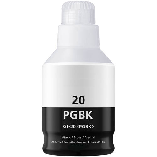 Canon GI-20PB Pigment Black Compatible Ink Cartridge for Pixma G5020