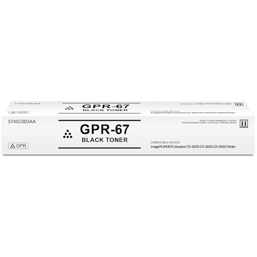 Canon GPR-67 5745C003 Original Toner Cartridge for ImageRunner DX4925i