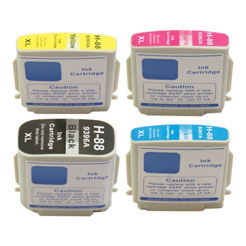 HP #88XL Black & Color Combo Compatible Ink Cartridge 4-PK Set