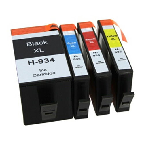HP 934XL Black & 935XL Color 4-Pk Hi-Yield Compatible Ink Cartridges