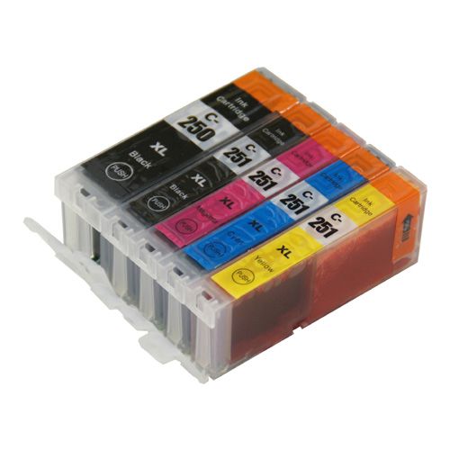 Canon PGI-250XL/CLI-251XL 5-Pack Hi-Yield Compatible Ink Cartridge Set