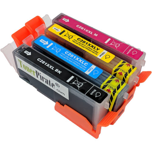 Canon CLI-281XXL Black & Color 4 Pack Compatible Ink Cartridge