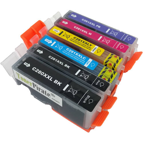 Canon CLI-281XXL Black & Color 6 Pack Compatible Ink Cartridge