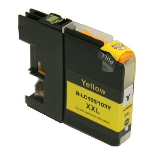 Brother LC105Y Yellow Compatible Ink Cartridge for MFC-J4310 J4410