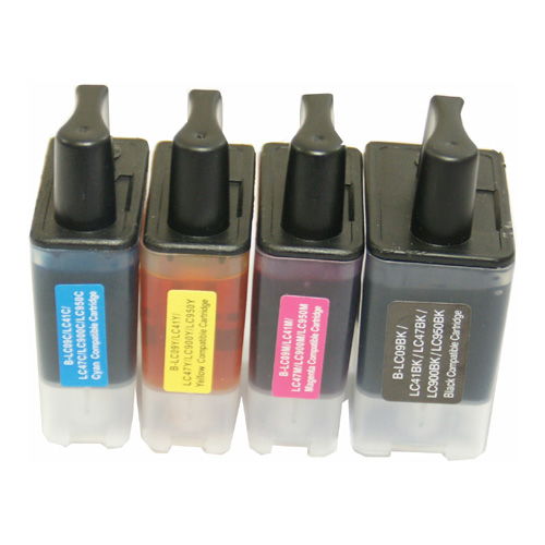 Brother LC41 Compatible Black & Color Ink Set for DCP-110 MFC-210 420