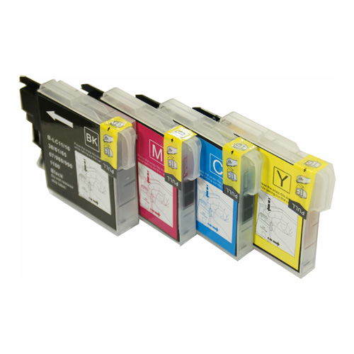 Brother LC61 Compatible Black & Color Ink Set for DCP-165 MFC-290 5890