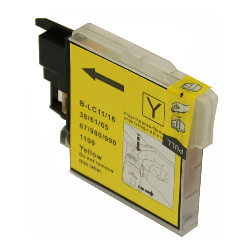 Brother LC61Y Compatible Yellow Ink Cartridge for DCP-165 585 MFC-290