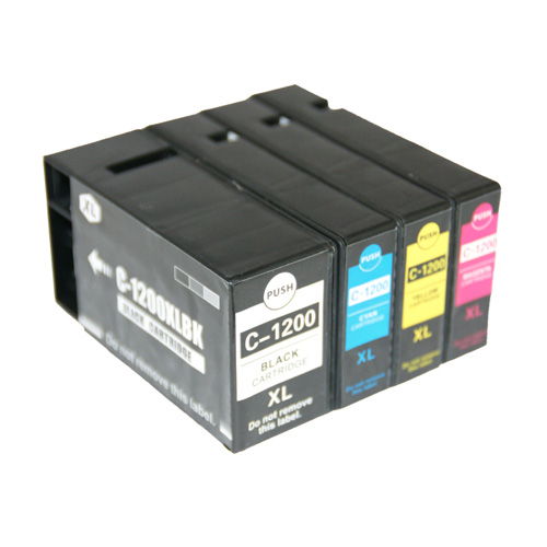 Canon PGI-1200XL Compatible BK/C/Y/M High Yield Ink Cartridge Set