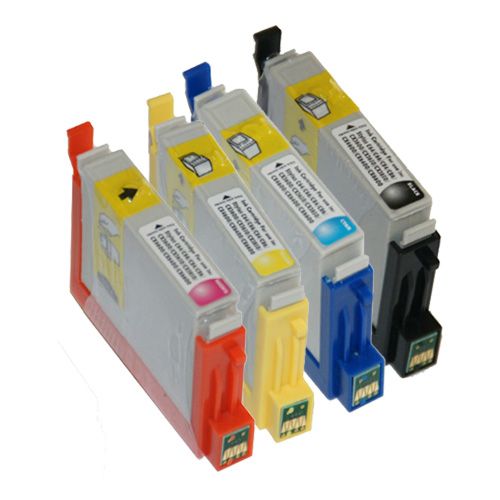 Epson T044 Black & Color 4-Pack Compatible Ink Cartridges