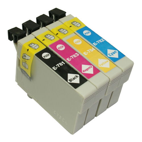 Epson T078 #78 Black & 3-Color Combo Remanufactured Ink