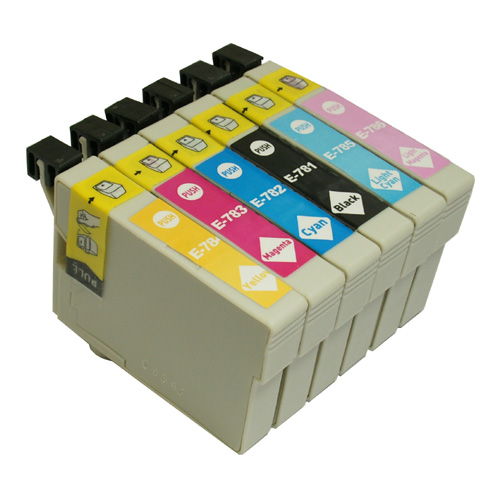 Epson T078 #78 Black & 5-Color Combo Remanufactured Ink
