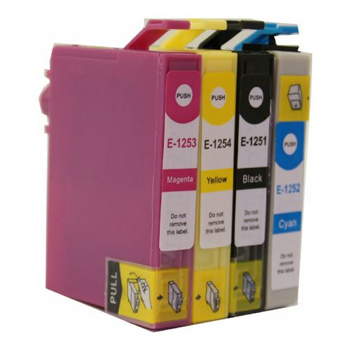 Epson T125 Black & 3-Color Combo Remanufactured Ink Cartridges