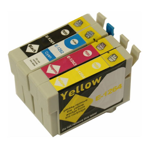 Epson T126 Black & 3-Color Combo Remanufactured Ink Cartridges